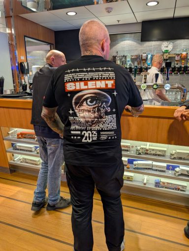 zero 13 on ferry to Holland